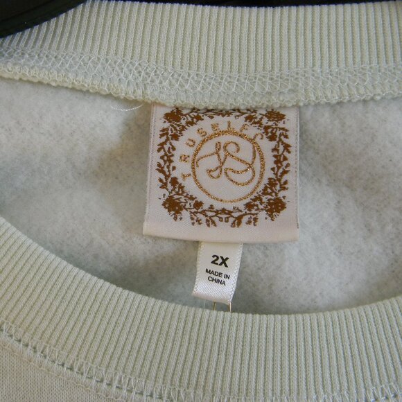 Truself Mint Green Sweatshirt Aspen Colorado Sz 2X NWT - Picture 3 of 4